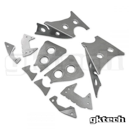 GKTech - V2 S14 240SX /S15 SILVIA/R33/R34 SKYLINE SUBFRAME SOLDADO EM PLACAS DE REFORÇO (S145-SUBF) 