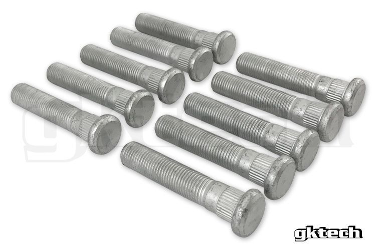 GKTech: moleteado de 12,8-14,3 mm + espárragos de rueda extendidos de 20 mm