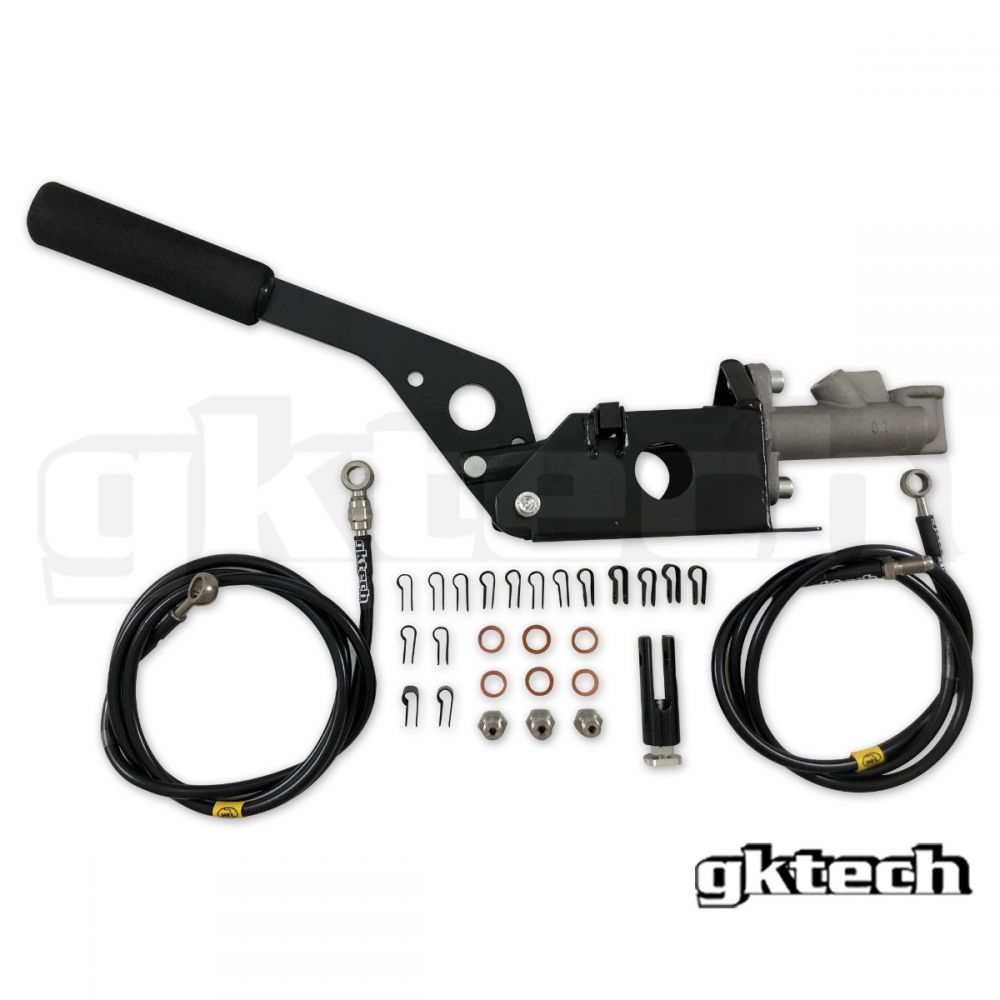 GKTech - BUDGET HYDRAULIC E-BRAKE ASSEMBLY AND IN-LINE BRAIDED LINE KIT (BUDGHBRKE)