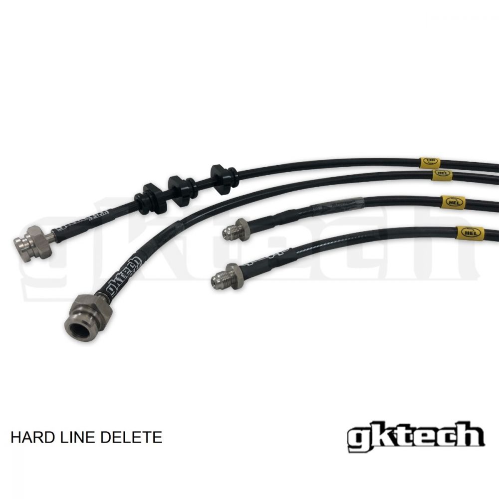 GKTech - R32 GTS-T SKYLINE BRAIDED BRAKE LINES (FRONT & REAR SET)  (S13X-BRKE)