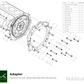 PMC Motorsport - Adapter kit Toyota JZ - BMW M57 / E46 S54 M3 - 184mm / 7.25" (A-JZ-E46-184S)