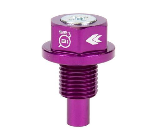NRG - M12 X 1.25 Purple Magnetic Oil Drain Plug - Universal (NOP-200PP)