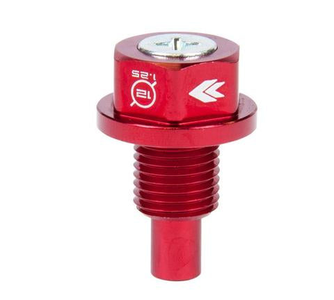 NRG - M12 X 1.25 Red Magnetic Oil Drain Plug - Universal (NOP-200RD)