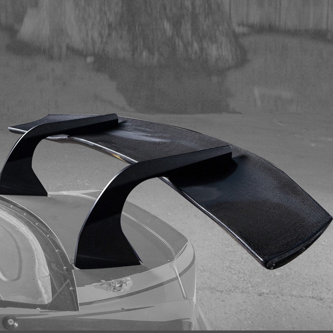 HGK Racing -  GT86 Rear Spoiler [Swan Type] With Aluminum Brackets - Carbon Fiber only