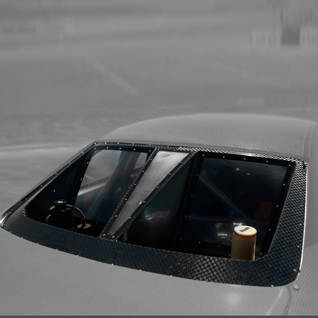 HGK Racing -  F22 Rear Window Replacement/Radiator Air-Duct [Carbon Fiber]