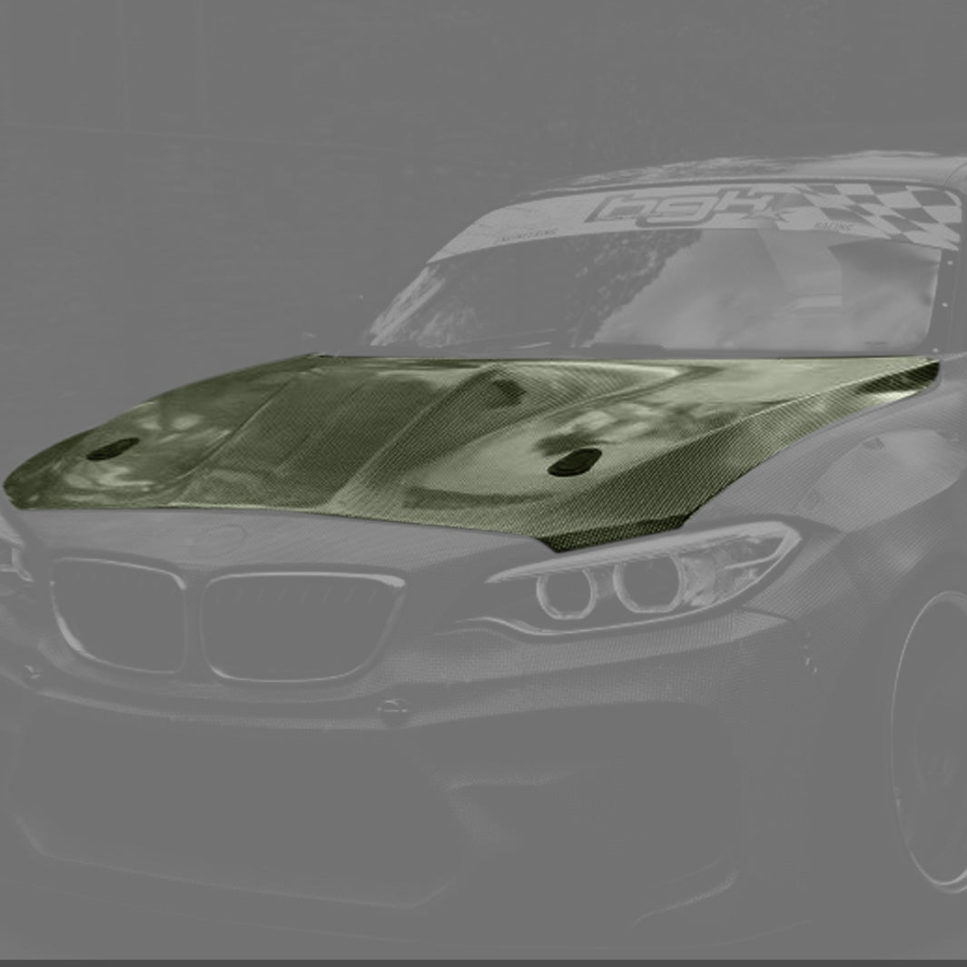 HGK Racing - F22 Hood [OEM Size With Bulge]