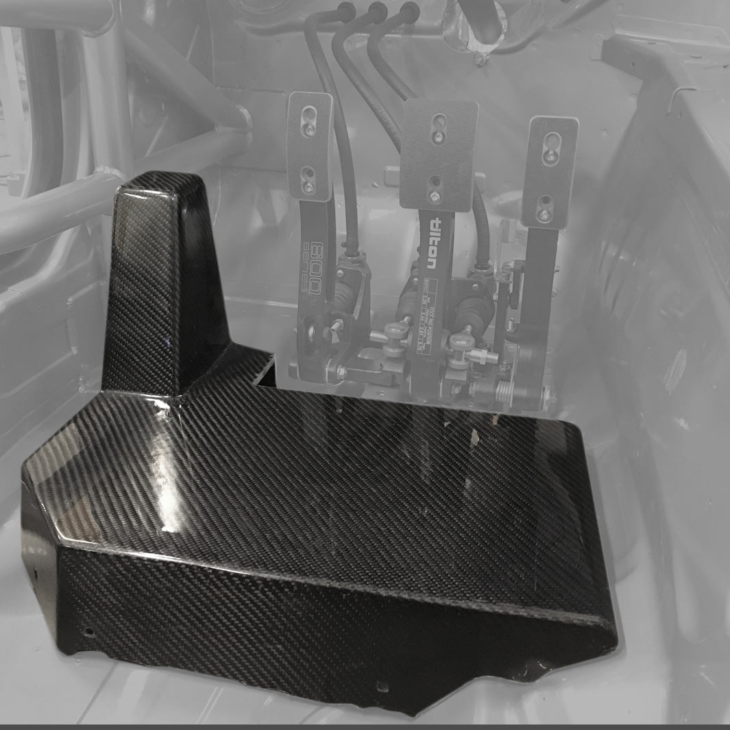 HGK Racing - Universal Driver Foot Tray [Carbon Fiber]