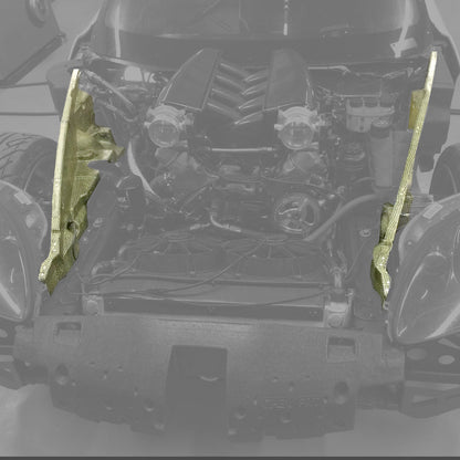 HGK Racing -  Corvette C6 Front Wheel Cover Set
