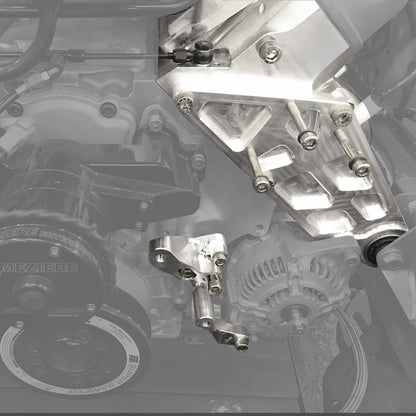 HGK Racing -  LS Based Engine Alternator Bracket With Tensioner Pulleys