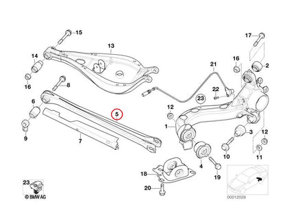 PMC Motorsport - Aluminium adjustable rear lower control arms BMW E36 E46 - Uniball (WRAE36-U)