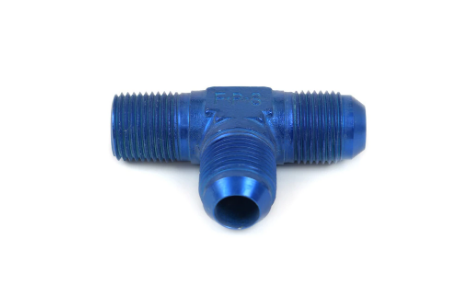 Canton - Conexión en T 1/2" NPT y 2 puertos -10 AN Aluminio