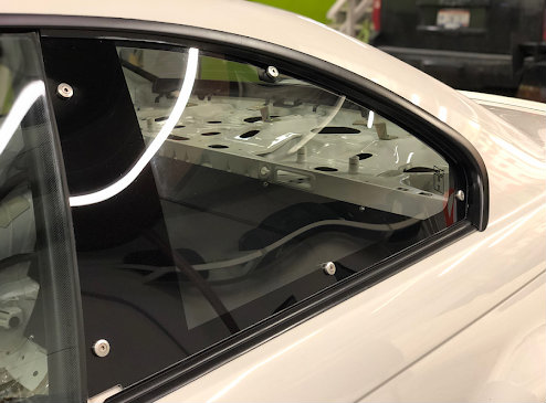 HARD Motorsport - BMW E46 Coupe Abrasion Resistant Polycarbonate Rear Windows - PAIR (E46RWINDW2D)