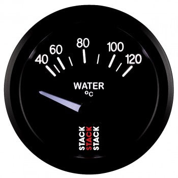 AutoMeter - WATER TEMP, ELECTRIC, 52MM, BLK, 40-120 °C, M10 MALE (ST3207)
