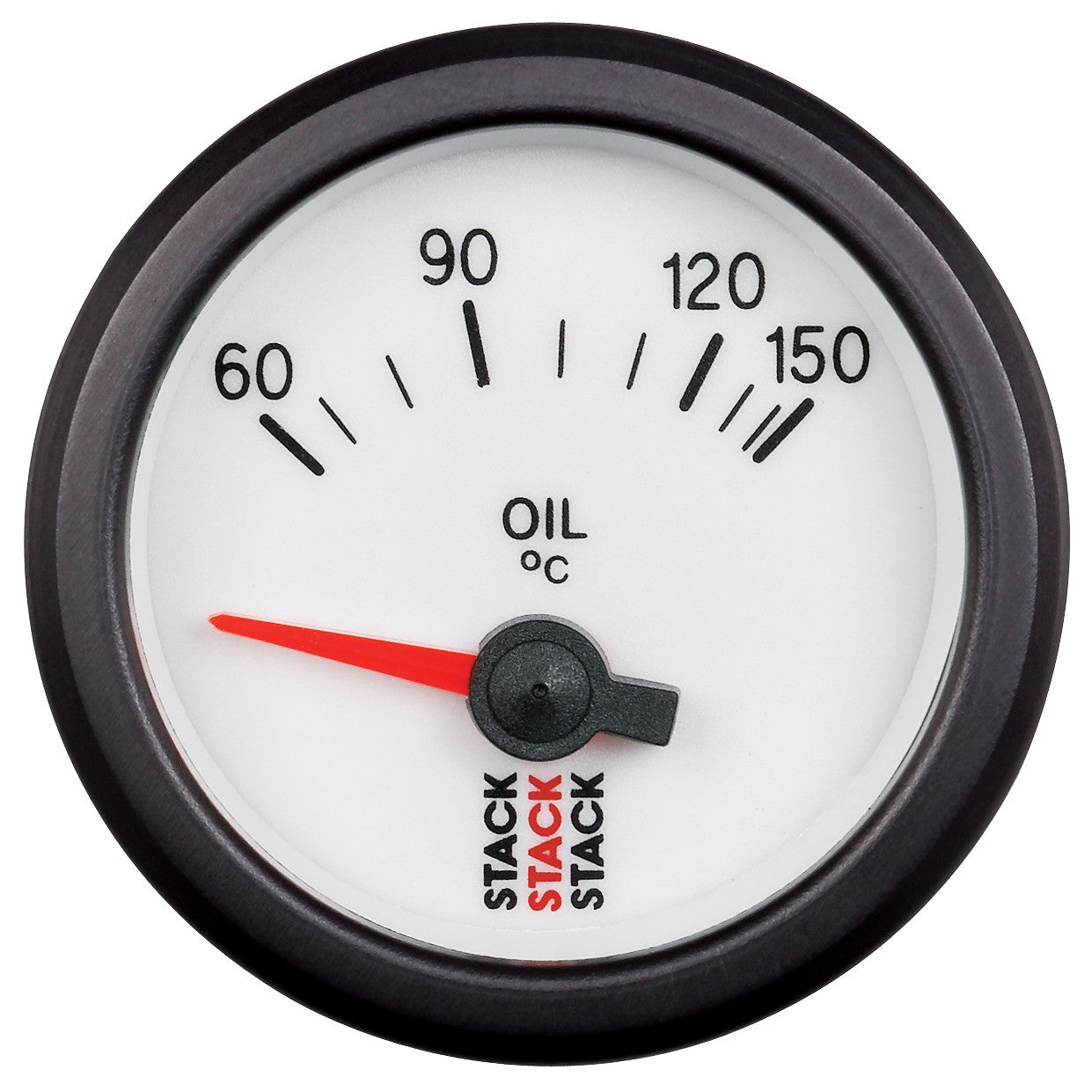 AutoMeter - OIL TEMP, ELECTRIC, 52MM, WHT, 60-150 °C, AIR-CORE, M10 MALE (ST3259)
