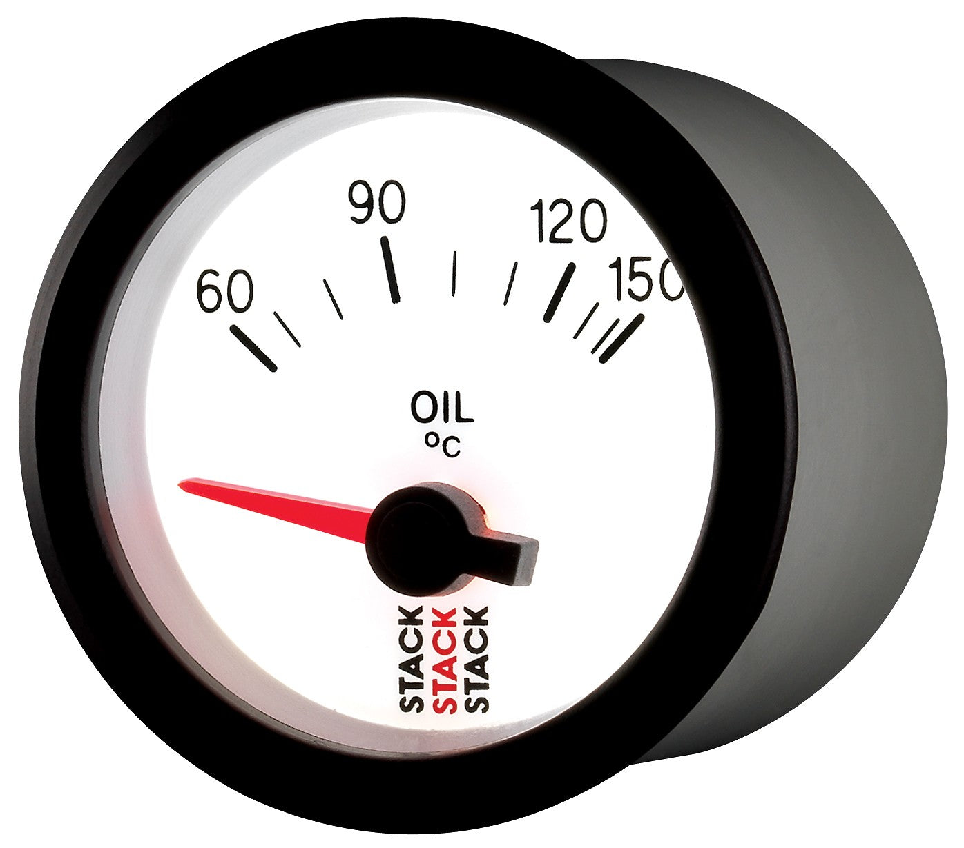 AutoMeter - OIL TEMP, ELECTRIC, 52MM, WHT, 60-150 °C, AIR-CORE, M10 MALE (ST3259)