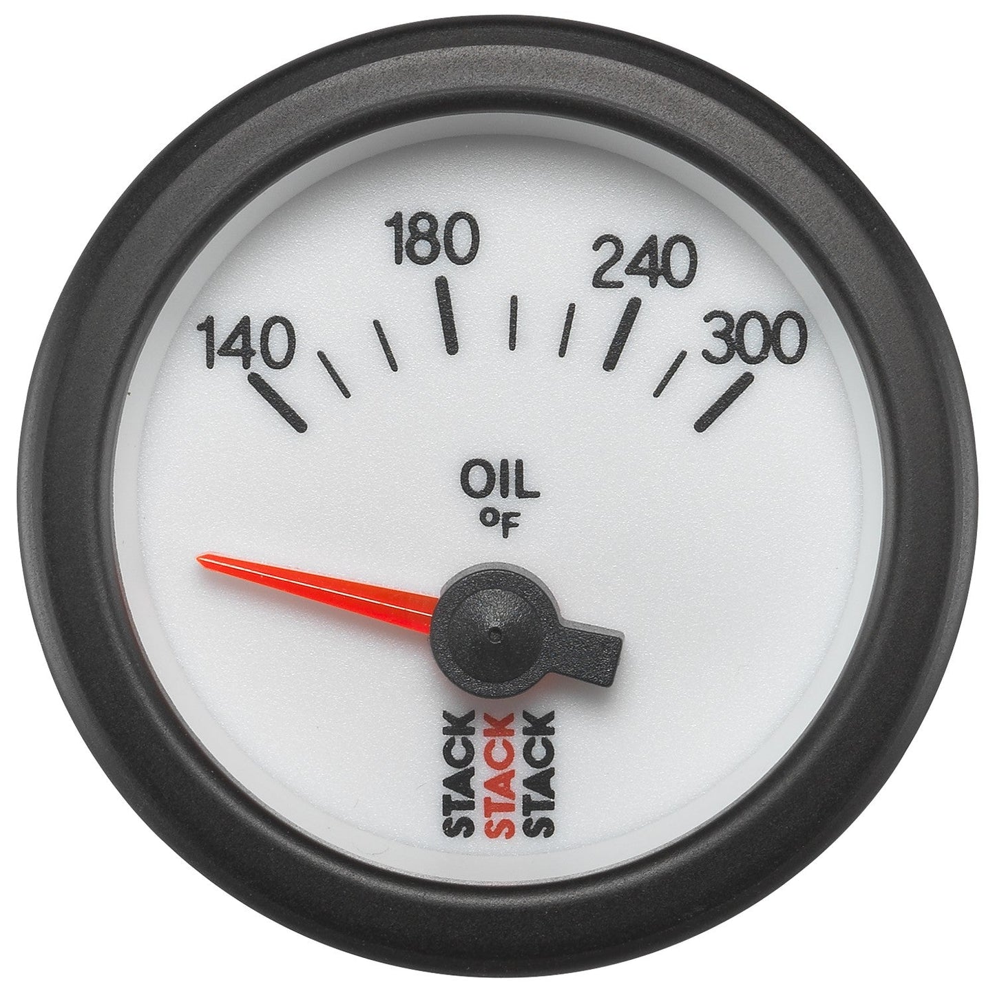 AutoMeter - OIL TEMP, ELECTRIC, 52MM, WHT, 140-300 °F, AIR-CORE, 1/8" NPTF (ST3260)