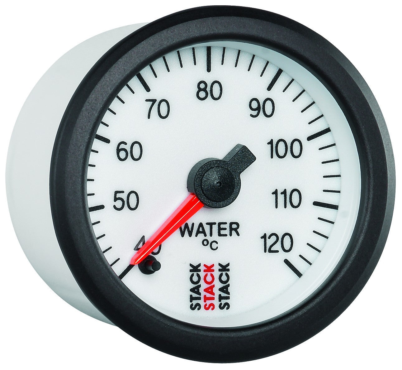 AutoMeter - WATER TEMP, PRO STEPPER MOTOR, 52MM, BRANCO, 40-120 °C, 1/8" NPTF MACHO (ST3357)