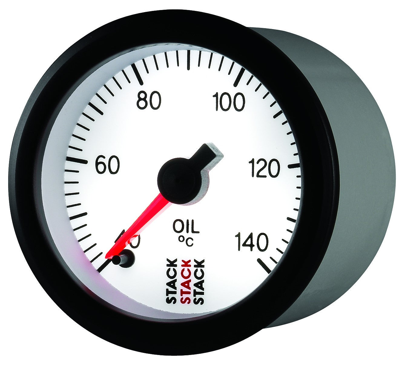 AutoMeter - OIL TEMP, PRO STEPPER MOTOR, 52MM, WHT, 40-140 °C, 1/8" NPTF MALE (ST3359)