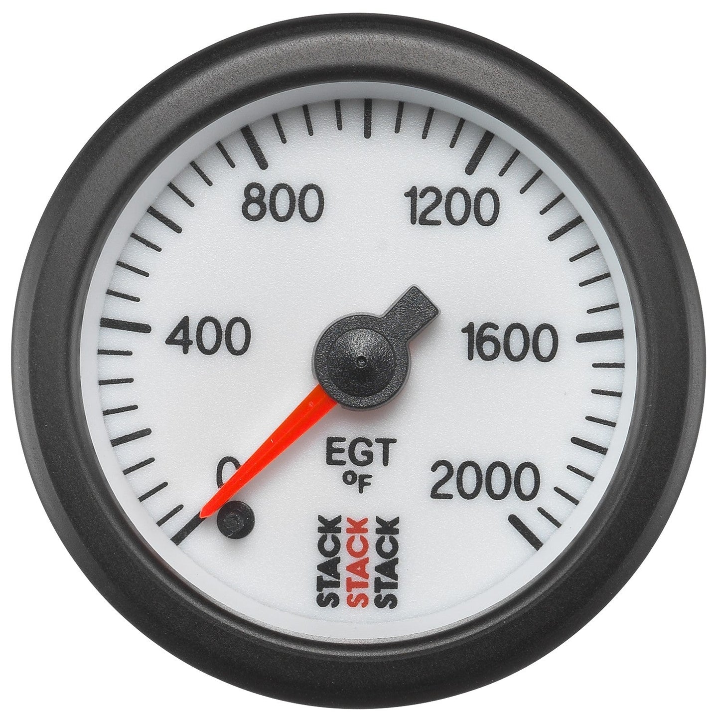 AutoMeter - TEMPERATURA DE LOS GASES DE ESCAPE, MOTOR PASO A PASO PRO, 52 MM, BLANCO, 0-2000 °F (ST3364)