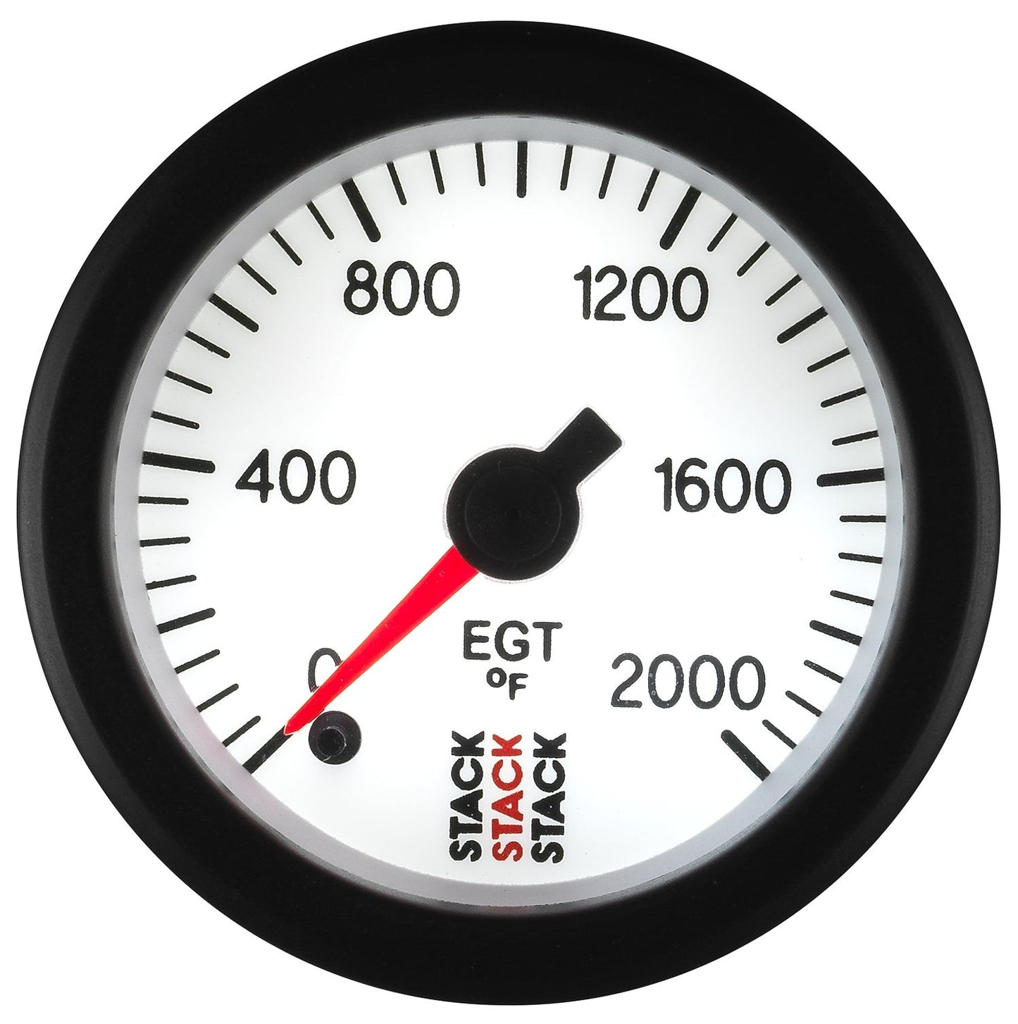 AutoMeter - TEMPERATURA DE LOS GASES DE ESCAPE, MOTOR PASO A PASO PRO, 52 MM, BLANCO, 0-2000 °F (ST3364)