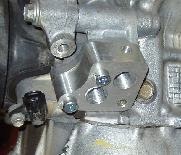 Xcessive Manufacturing - 1UZ Oil Filter Relocation Plate (T-1UZ-OFRP)