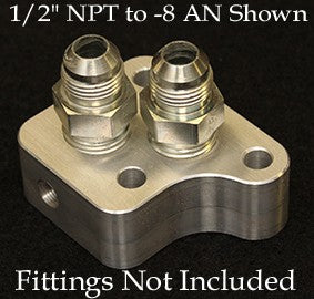 Xcessive Manufacturing - 1UZ Oil Filter Relocation Plate (T-1UZ-OFRP)