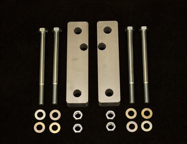 Xcessive Manufacturing - E chassis Front Frame Spacers, 1.0" Aluminum with bolts (T-Exx-FFS-S1)