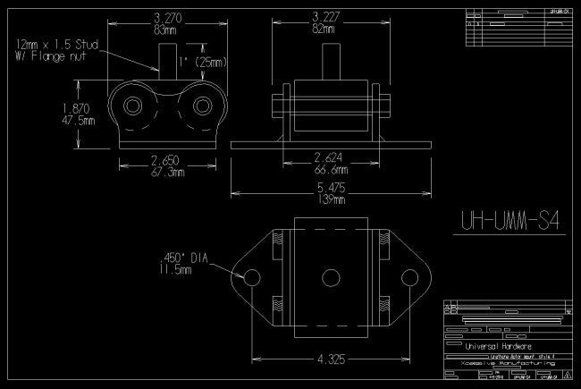 Xcessive Manufacturing - Urethane Motor Mount - Series 4 (UH-UMM-S4)